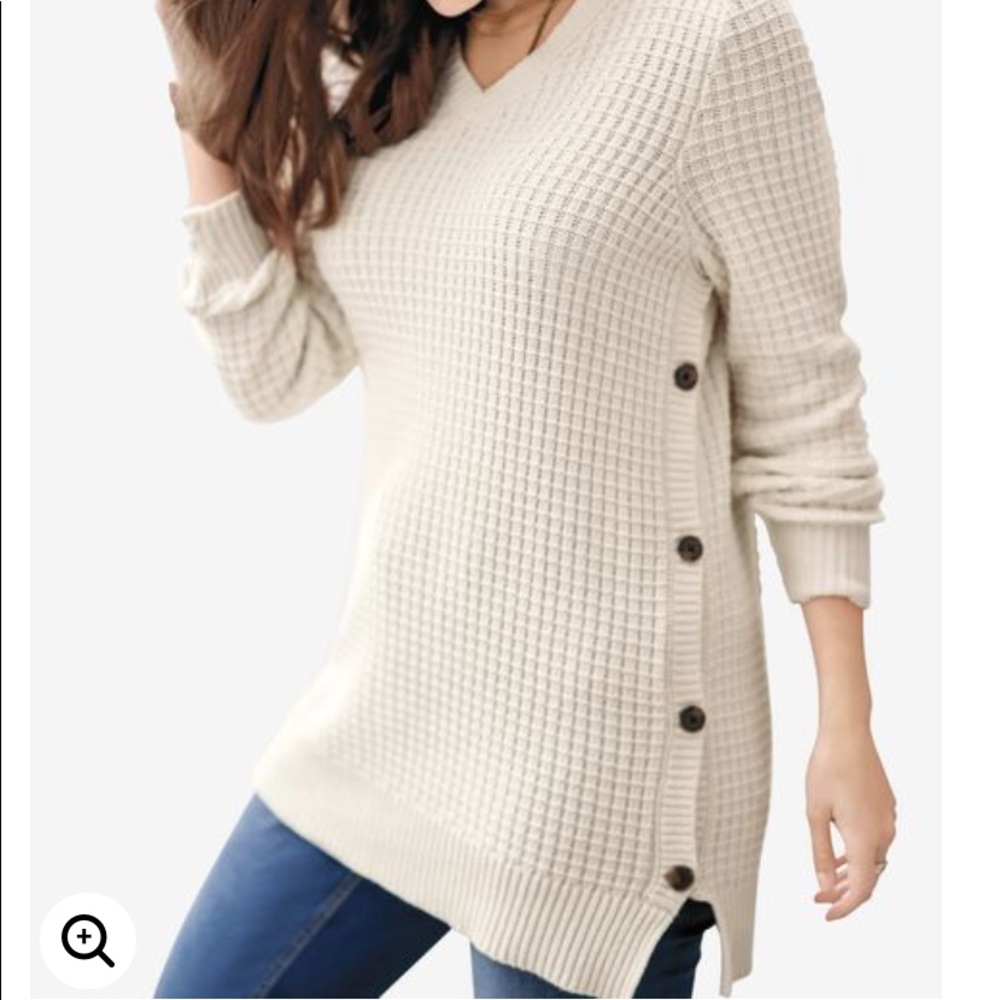 Cream long sweater